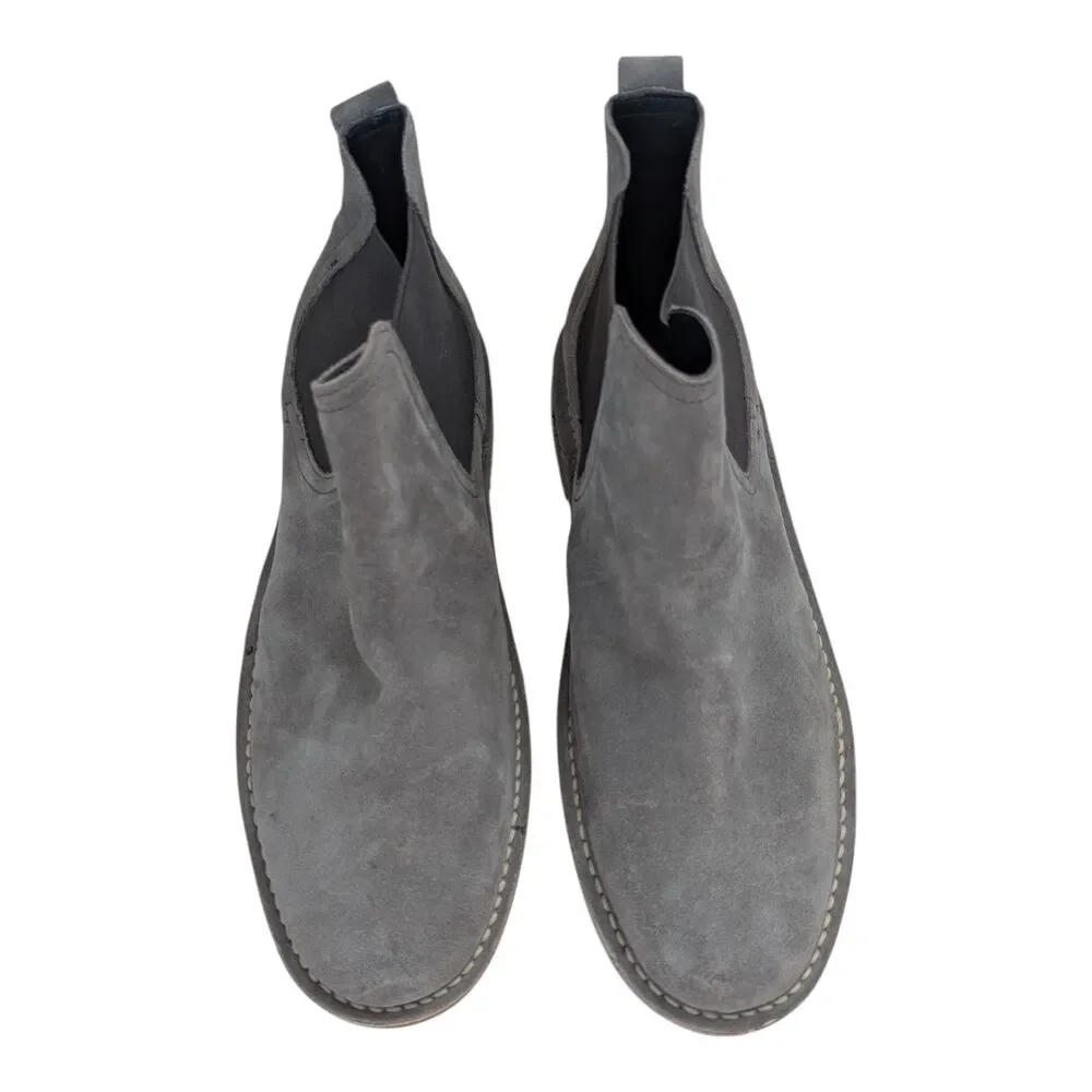 Hawke & Co Men's Skylark Gray Suede & Textile Chelsea Boots Round Toe 11 Classic